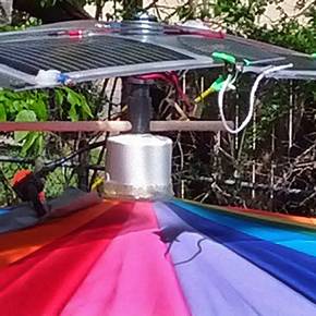Solar-powered umbrella design places 3rd in national contest