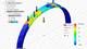 Finite element analysis provides an early window into the structural performance such as stress and deflection under different load combinations, and can iteratively inform new versions of the design.
